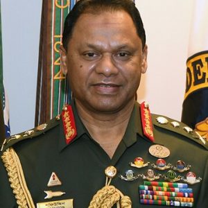 Army Gen. Daniel Hokanson office call with Bangladesh Army Chief of Staff Gen. S M Shafiuddin Ahmed and Air Force Maj. Gen. Michael Stencel, adjutant general, Oregon National Guard, the Pentagon, Washington, D.C., April 20, 2022. Bangladesh and the Oregon National Guard established a security cooperation relationship under the Department of Defense National Guard State Partnership Program in 2008. (U.S. Army National Guard photo by Master Sgt. Jim Greenhill)